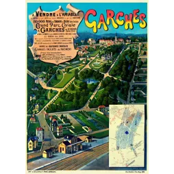 Garches Parc Civile lotissement Hugo d'Alési - Publicité vintage