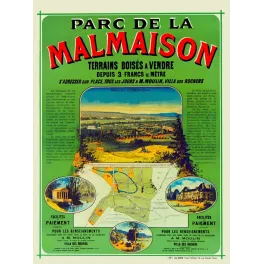 Parc Malmaison terrains boisés vente Chaix - Publicité vintage
