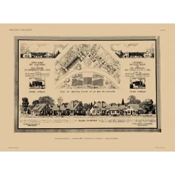 Cité-Jardin des Lilas Plans HBM Pelletier Teisseire - Document ancien