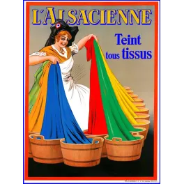 L'Alsacienne Teinture Tissus Dorfi - Publicité vintage