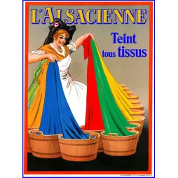 L'Alsacienne Teinture Tissus Dorfi - Publicité vintage