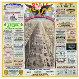 Paris Boulevards Sébastopol Strasbourg Haussmann - Publicité vintage