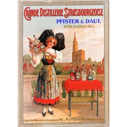 Distillerie Strasbourg Pfister Daul Alsace 1919 - Publicité vintage