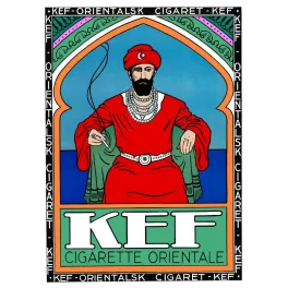 KEF Cigarette Orientale Ottoman Tabac - Publicité vintage