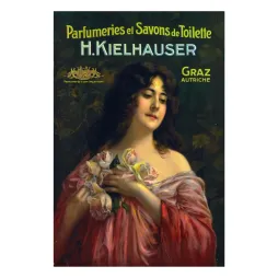 Parfumerie Kielhauser Graz Autriche Roses - Publicité vintage