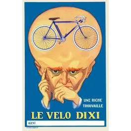 Vélo Dixi Riche Trouvaille Affiches Gaillard Paris - Publicité vintage