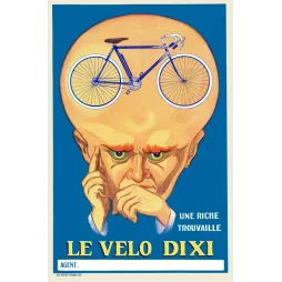 Vélo Dixi Riche Trouvaille Affiches Gaillard Paris - Publicité vintage
