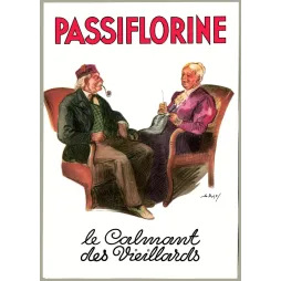 Passiflorine Calmant Vieillards Le Rosy couple âgé - Publicité vintage