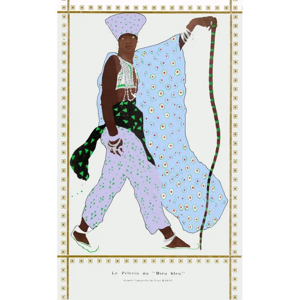 Pèlerin Dieu Bleu Léon Bakst Ballets Russes – Publicité vintage
