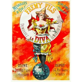Liqueur La Diva Fremy Fils Paris – Publicité vintage