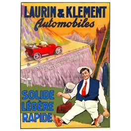 Automobiles Laurin Klement Amsterdam Sligting – Publicité vintage