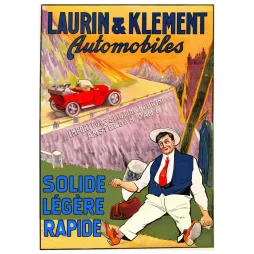 Automobiles Laurin Klement Amsterdam Sligting – Publicité vintage