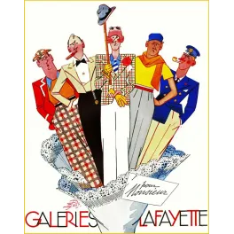 Galeries Lafayette Mode Masculine Pret - Publicité vintage