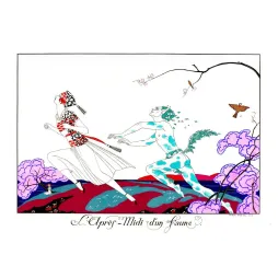 Après-Midi Faune George Barbier 1920 Art Déco - Publicité vintage