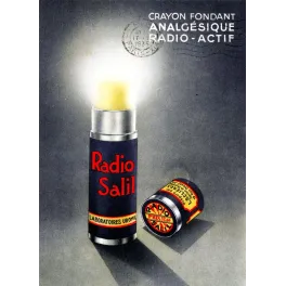 Radio Salil Analgésique Radio-Actif Paris 1935 - Publicité vintage