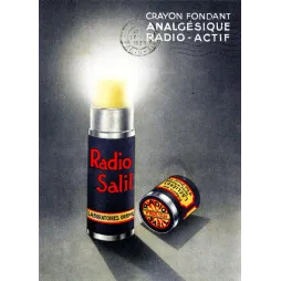 Radio Salil Analgésique Radio-Actif Paris 1935 - Publicité vintage