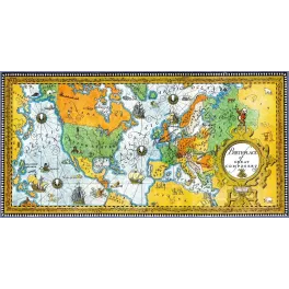 Birthplace Great Composers Carte Monde Musique - Carte ancien