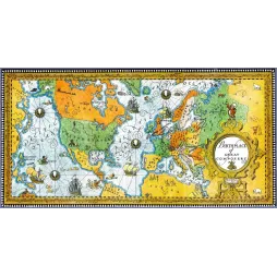 Birthplace Great Composers Carte Monde Musique - Carte ancien