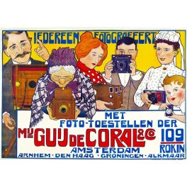 Publicité appareils photo Guy de Coral Amsterdam Rokin 109