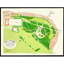 Plan coloré du Bois de Vincennes