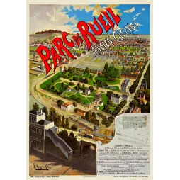 Affiche Parc de Rueil par Hugo d'Alési