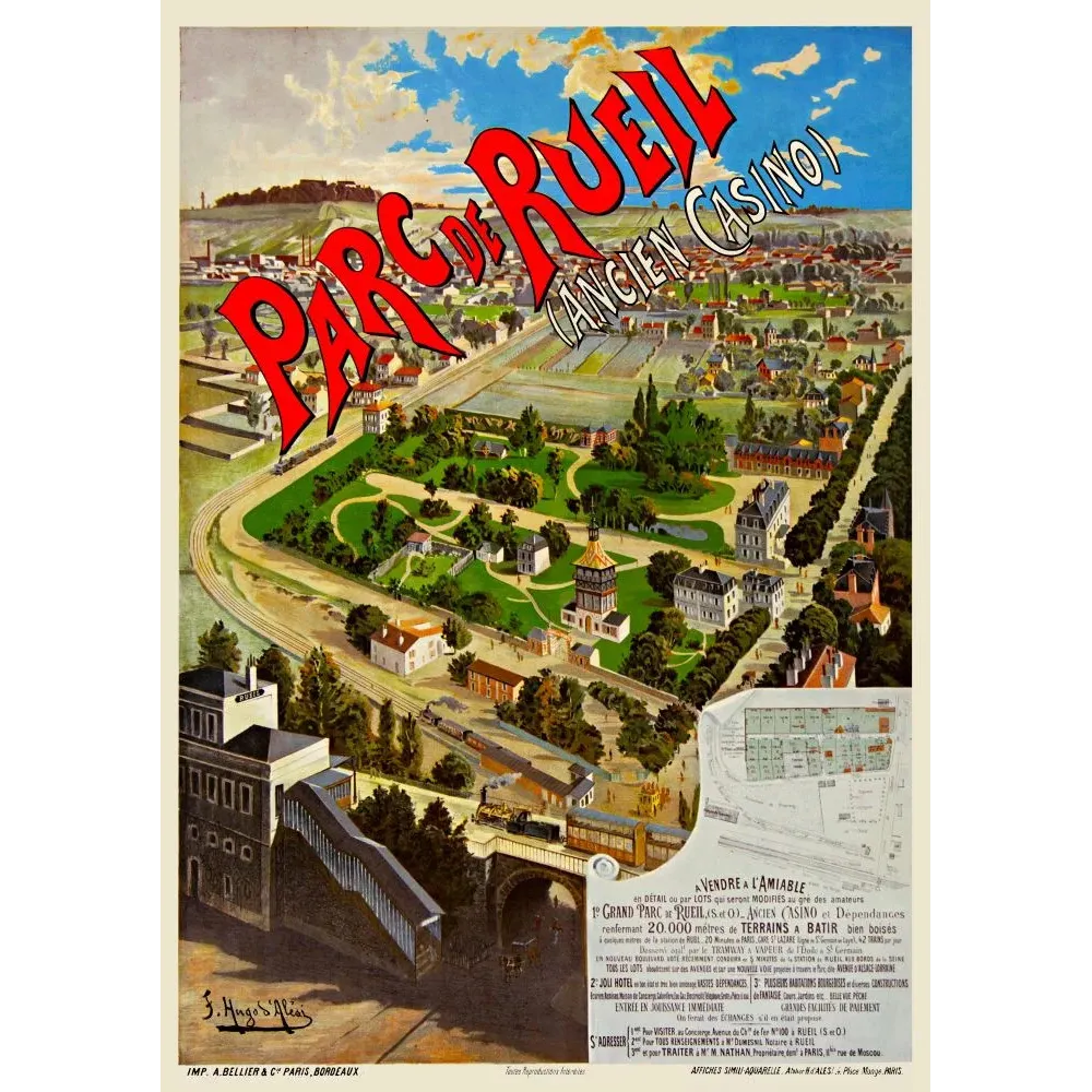 Affiche Parc de Rueil par Hugo d'Alési