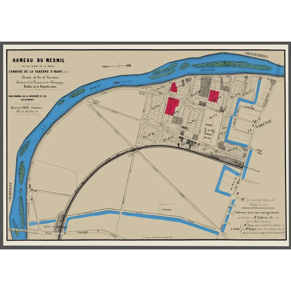Plan du Hameau du Mesnil Plan du Hameau du Mesnil