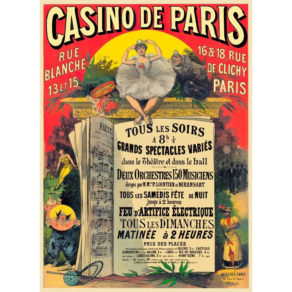 Affiche Casino de Paris Affiche Casino de Paris