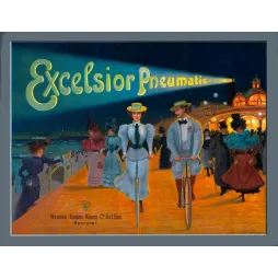 Pub Excelsior Pneumatic Hannover couple vélo promenade nocturne casino bord de mer lumières Hollerbaum Schmidt Berlin
