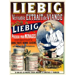 Pub Liebig Véritable Extrait de Viande cuisinière blonde Affiches-Camis Paris