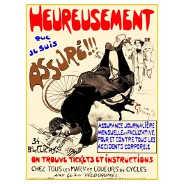 Publicité assurance cyclistes Grün
