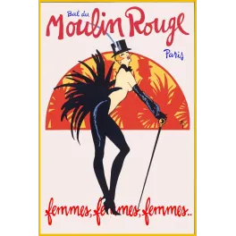 Publicité Bal du Moulin Rouge Paris