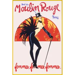 Publicité Bal du Moulin Rouge Paris