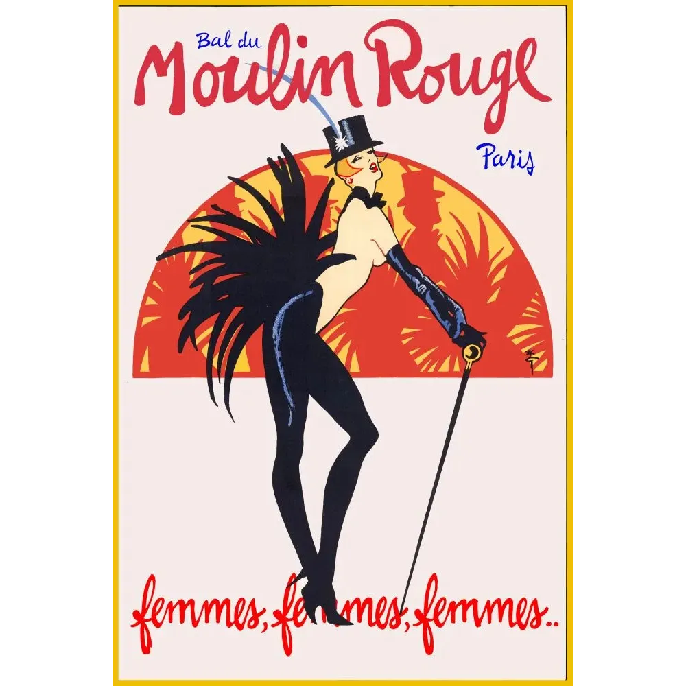 Publicité Bal du Moulin Rouge Paris Publicité Bal du Moulin Rouge Paris