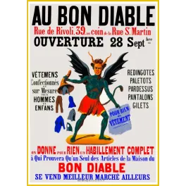 Publicité Au Bon Diable Paris