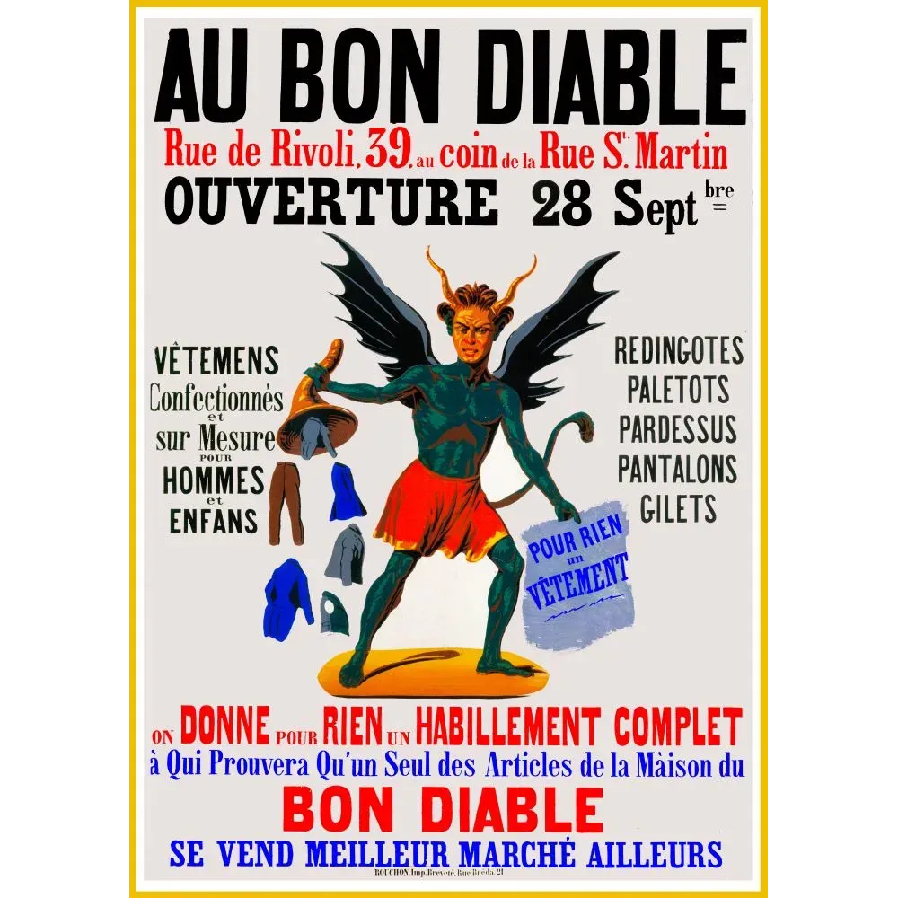 Publicité Au Bon Diable Paris Publicité Au Bon Diable Paris