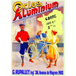 Publicité Cycles Aluminium Paris par Deville