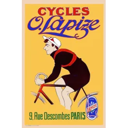 Publicité Cycles O. Lapize Paris par René Rousseau
