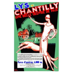 Affiche Lys-Chantilly par Roger Broders