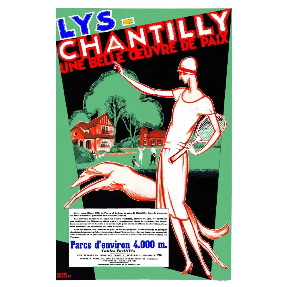 Affiche Lys-Chantilly par Roger Broders