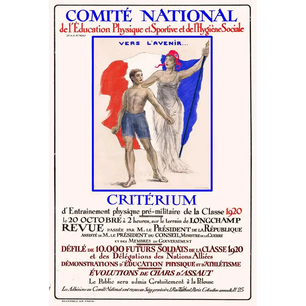 Affiche Comité National Éducation Physique 1920