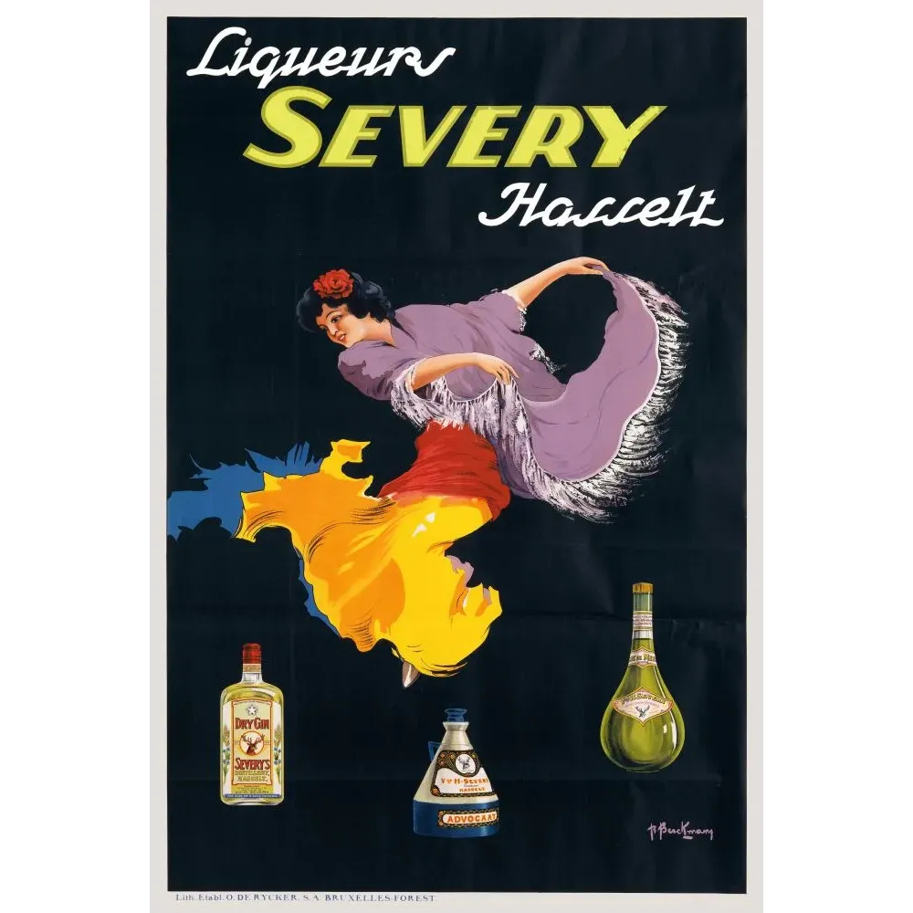 Publicité Liqueurs Severy Hasselt par Beckmans Publicité Liqueurs Severy Hasselt par Beckmans