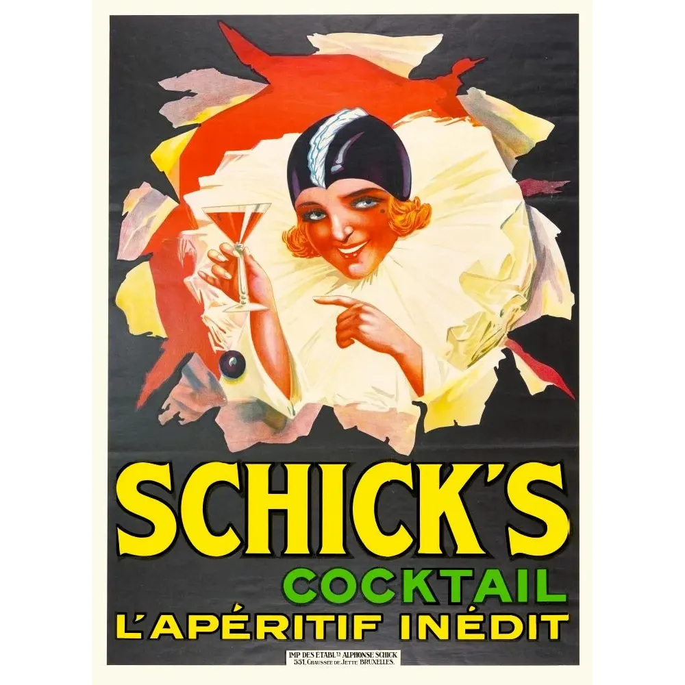 Publicité Schick's Cocktail Publicité Schick's Cocktail