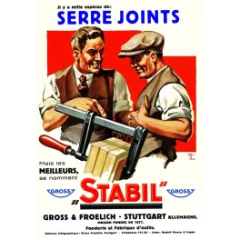 Publicité serre-joints Stabil Gross Froelich Stuttgart outillage menuiserie artisans