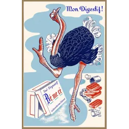 Publicité Sel Digestif Bémécé autruche Francis Prompt Laboratoires Odinot digestion