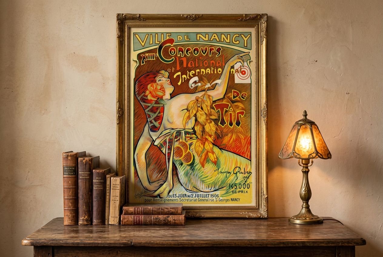 Style artistique des affiches des années 1950 : art et graphisme
